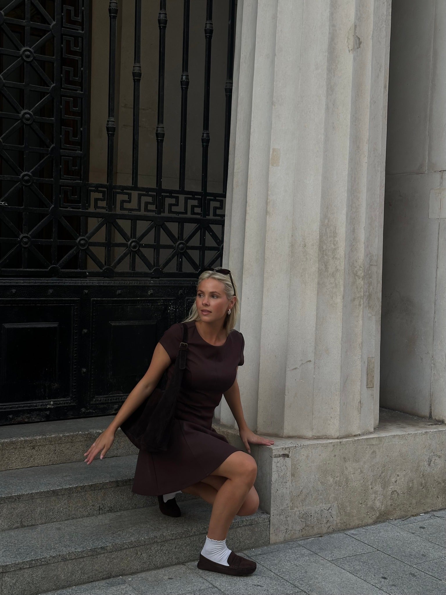 VMJAZLYN Short Dress - Chocolate Torte